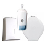 Kit Dispenser Toallas + Papel Higienico + Jabon Liquido