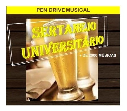 Pendrive Musical Sertanejo Raiz