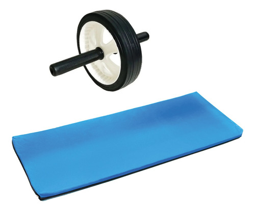 Kit Entrenamiento Abdominales Colchoneta Y Rueda Fitness