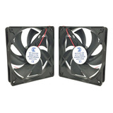 2pcs Micro Ventilador Ventoinha Cooler 120x120x25mm 24v