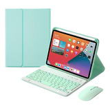 Funda Con Teclado+mouse Iluminado Para iPad Mini 6ª 8,3 Inch