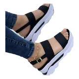 Sandalias Cuña Plataforma De Mujer De Talla Grande Verano