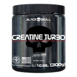 Creatina Turbo - 300g - Caveira Preta / Black Skull