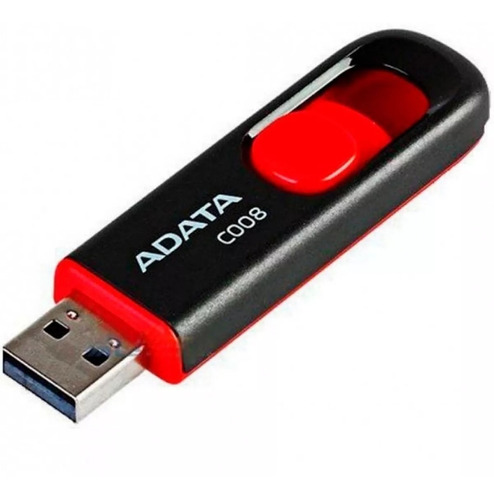 Memorias Usb 32gb 2.0 Adata C008 Negro Rojo Original Nueva 