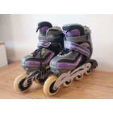 Rollers Stark Black Abec13 Extensibles Aluminio N°31 Al 35