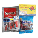 Dulces Sin Azúcar. Pack Mazapanes, Chocolates Y Glorias 