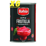 Bahia Pulpa Frutilla Lata De 420grs Pack X 6 Unid.