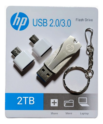 Pen Drive Alta Capacidade 2tb Hp - Dispositivo De Memória 