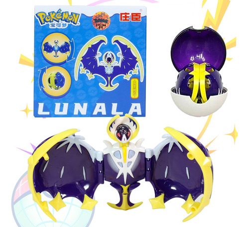 Pokemon Lunala Pokebola Figura Lanzador Pop Original
