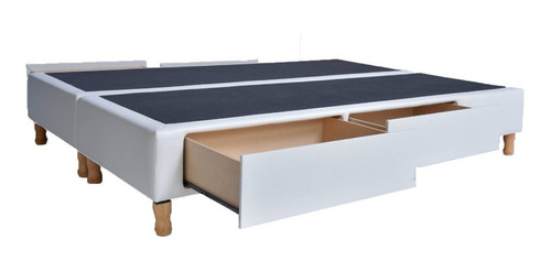 Base Sommier Box Somier Cama 1 Plaza 2 Cajones Entrega S/c*