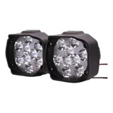 Faro Auxiliar 9 Led X Juego Universal Moto Bagattini