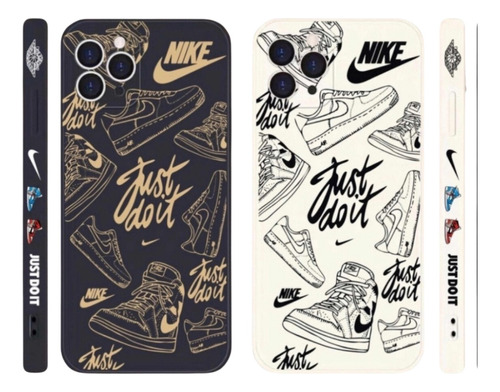 Funda Para iPhone 13 12 11 14 15 Pro Max Case Nik Sneakers