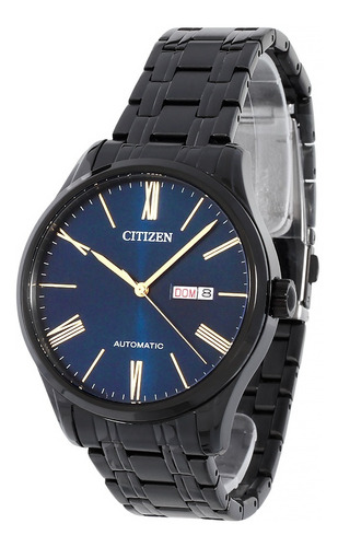 Relógio Citizen Masculino Automatico Tz20939p Aço Preto Azul