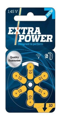 Pilha Extra Power A10 Botão - Kit De 6 Unidades