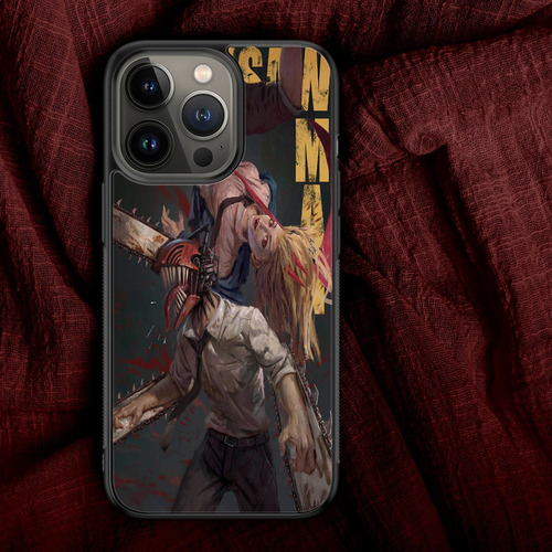 Funda Celular Tpu Chainsaw Man Vintage Poster