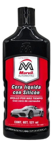 Cera Liquida Con Silicon Marvil 521 Ml