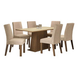 Juego Comedor Madesa Roberta Mesa 6 Sillas M/c/i