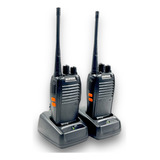 Rádio Segurança Uhf Walkie Talkie Longo Alcance Cor Preto