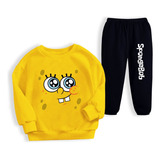 Sudadera De Niño Incluye 2pz Sudadera Y Pans Mod Bob Esponja