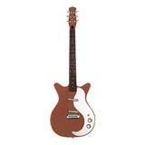 Guitarra Eléctrica Danelectro 1959 Guitars '59m Nos+ Shorthorn De Abeto Copper Poliéster Con Diapasón De Granadillo Brasileño
