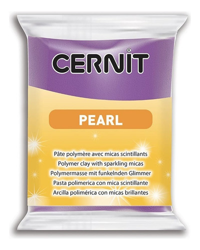 Cernit Pearl Arcilla Polimérica 56 G, Colores A Elección Color Violeta