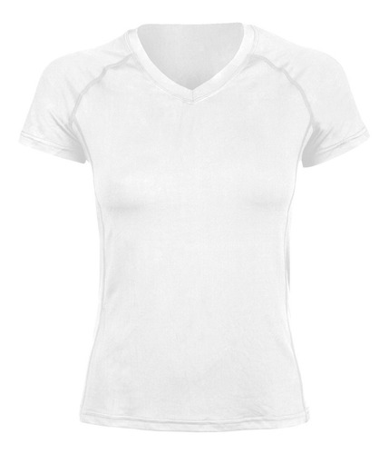 Polera Dryfit Manga Corta Cuello V Mujer 101