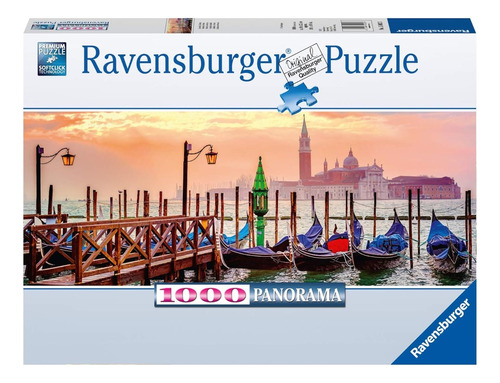 Rompecabezas Ravensburger 1000 Góndolas En Venecia Panorama