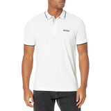 Camisa Hugo Boss Men's Paddy Pro Stretch Polo Casual Blanco