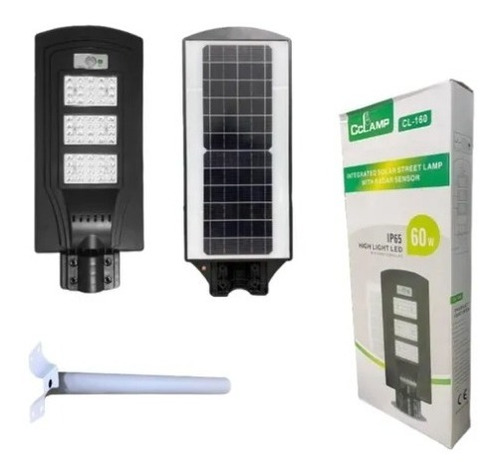 Lámpara Solar Led Potencia 60w Con Censor De Movimiento