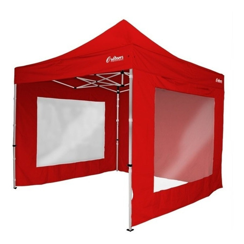 Gazebo Plegable 3x3 Aluminio Con Techo Y 3 Paredes