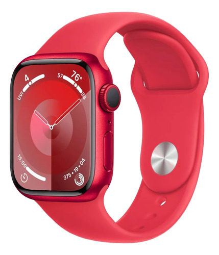 Apple Watch Series 9 Gps  Caixa (product)red De Alumínio  41 Mm  Pulseira Esportiva (product)red  P/m