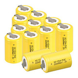 Baterías Recargables Ni-cd 4/5sub C, 1.2v 2200 M