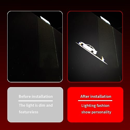 Uuakarin 2 Pcs Car Door Logo Lights Compatible Para Charger Foto 3