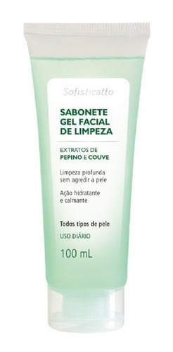 Kit C/ 3 Sabonetes Gel Facial De Pepino  - Sofisticatto