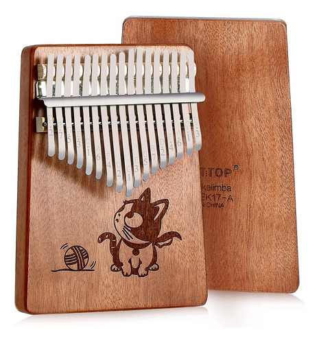 Kalimba 17 Teclas Thumb Piano Instrumento Musical Piano...