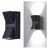 Lámpara De Pared Led Moderna Para Uso Exterior 6 W Negro Arb
