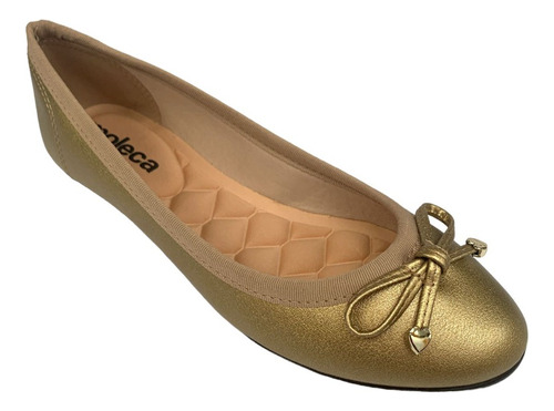 Chatita Moleca Acolchonada Balerinas 5027 1423 Oro Natshoes