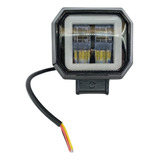 Faro 2 Led Cuadrado Auxiliar Luz Blanca