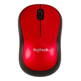  Logitech Inalámbrico M185 Vermelho