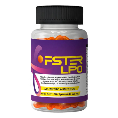 Pastillas Termogenicas Naturales Fster Lpo - Control Peso | Meses sin interés