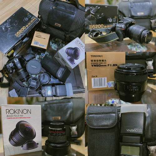 Nikon D5200 Dslr Color  Negro Con Accesorios