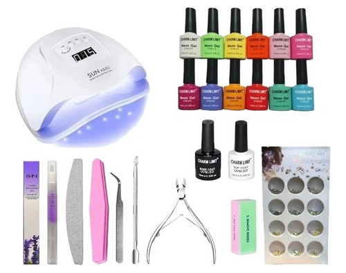 Kit Manicuria Esmalte Semi Cabina Led/uv 80w + Set X13u