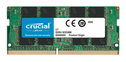 Memoria Ram Color Verde 8gb 1 Crucial Sodimm Ddr4 3200mhz