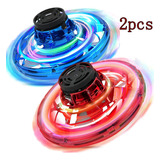 Juguete Flying Spinner Led Con Minidron Ufo Fidget Boomerang