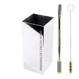 Kit Bomba Copo Quadrado Terere Inox Gold Personalizado