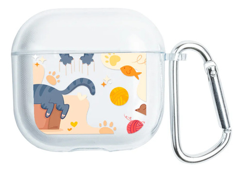 Funda Para AirPods Para Mujer Gatitos Estambre Antigolpes