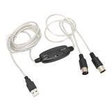 Cable De Estudio De Música Usb A Midi, 16 Canales, Pc A