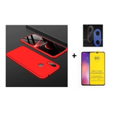 Funda+ Vidrio 9d + Protector Alumini Cámara Redmi Note 7 