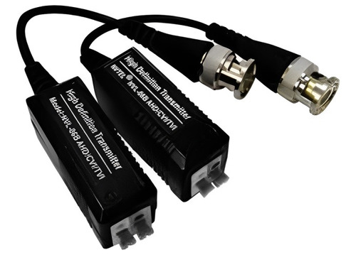 Par Conector Video Balun Engate Rápido Camera Ahd Cvi Tvi Hd