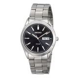 Reloj Solar De Acero Inoxidable Sne039 Seiko Para Hombres